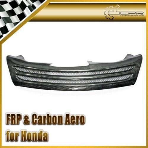 Car-styling For Honda Odyssey RC1 Carbon Fiber Nobless Style Front Grill Racing Grille Glossy Fibre Finish Mesh Accessories Trim