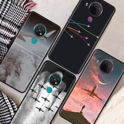 Aircraft Airplane fly travel Cell Phone Case for Nokia 5.4 7.2 3.4 5.3 2.3 3.2 8.3 5G 2.4 2.2 4.2 1.3 1.4 C20 G20 X20 Cover Capa