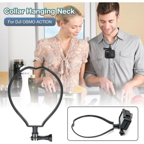 For DJI Osmo Action Collar Style Hanging Neck Self-Timer Bracket Motion Video Shooting Bracket Shooting Holder Camera Equipment