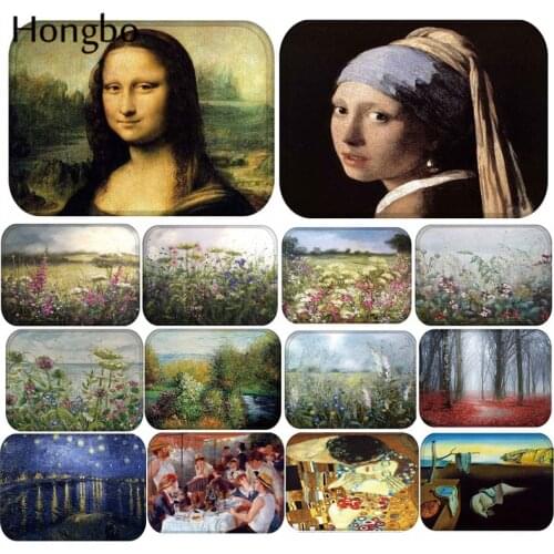 Hongbo Non-slip Oil Painting Doormat Corridor Floor Mat Entrance Front Door Mats Welcome Rug Carpet Home Indoor Outdoor Decor