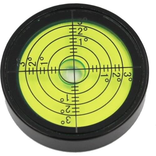 HACCURY Circular Universal Bubble spirit Level Bubble Speaker level Green/White Color 40x10mm