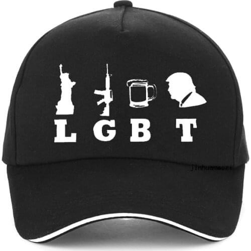 Lgbt Liberty Guns Beer Donald Trump baseball cap Political 2020 Unisex hip hop caps Funny Brand Fashion snapback hat gorras