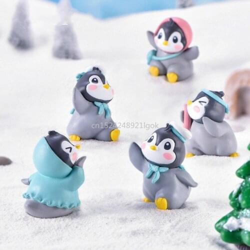 Girl Cute Blush Little Penguin Baby Mini Resin Photo Props Student Cute Desktop Small Ornaments