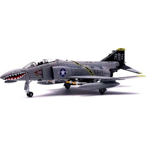 JASON TUTU 1/100 Scale Military Model F-4 Phantom II VF-84 Jolly Rogers Fighter Diecast Metal Plane Model Aircraft Drop shippin