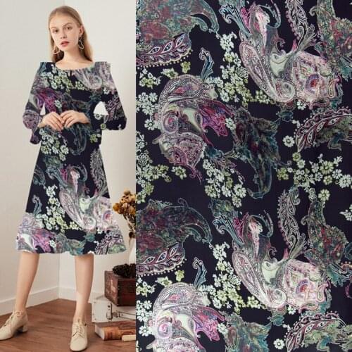 Floral and Paisley design silk burnt-out silk fabric silk blended fabric,SBO078