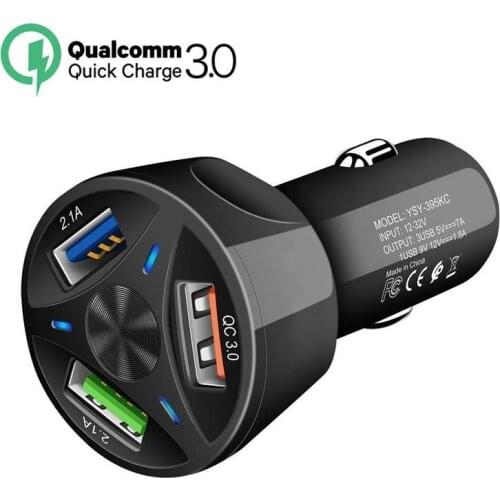 Quick Charge 3.0 Car Charger For Mobile Phone Dual Usb Car Charger Qualcomm Qc 3.0 QC 4.0 Fast Charging Adapter Usb Car Charger