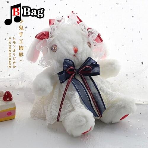 Women sweet lolita bag Bow Lace doll messenger bag girl Pearl chain shoulder bag female JK Bag cosplay Inclined shoulder bag