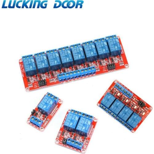12V 1 2 4 8 Channel Relay Module Board Shield with Optocoupler Road High and Low Level Trigger Relay for Arduino access control