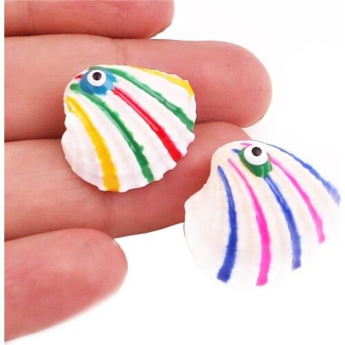 20PCS 26*22*10mm Nice Conch Sea Shell Charms Ocean Pendants Starfish Anklet Bracelet Necklace DIY Handmade Accessories Craft