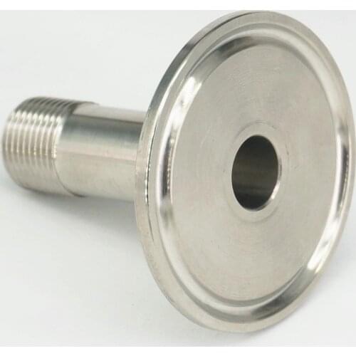 3/8" BSP Male x Ferrule O/D 50.5mm Tri Clamp 1.5" 304 Stainless Steel Pipe Fitting Connector For Homebrew