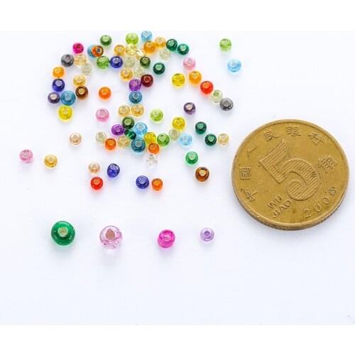 DIY hairpin material accessories beaded accessories silver rice beads 2MM cross stitch millet beads diy loose beads making needl