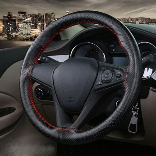 Genuine Leather Car Steering Wheel Cover Universal For Renault Kangoo Dacia Scenic Megane Sandero Captu decoration accessories