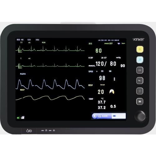 Ready to Ship Hospital Monitor trolley carts on wheel Multi parameter ICU Monitor Stand