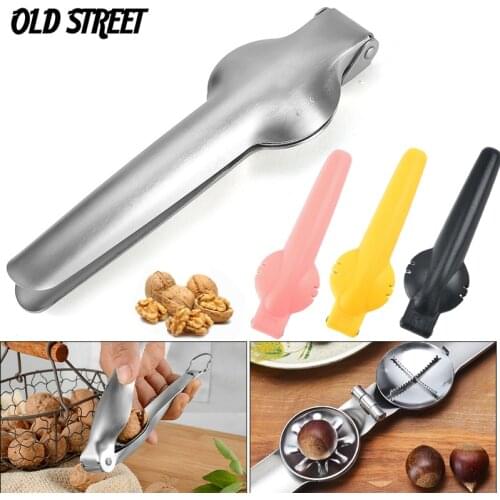 VKTECH Stainless Steel 2 in 1 Quick Chestnut Clip Walnut Pliers Metal NutCracker Sheller Nut Opener Kitchen Tools Cutter Gadgets