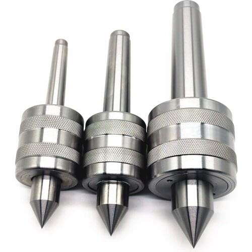 New Accuracy Steel Silver MT1 MT2 MT3 Lathe Live Center Taper Tool Live Revolving Milling Center Taper Machine Accessories