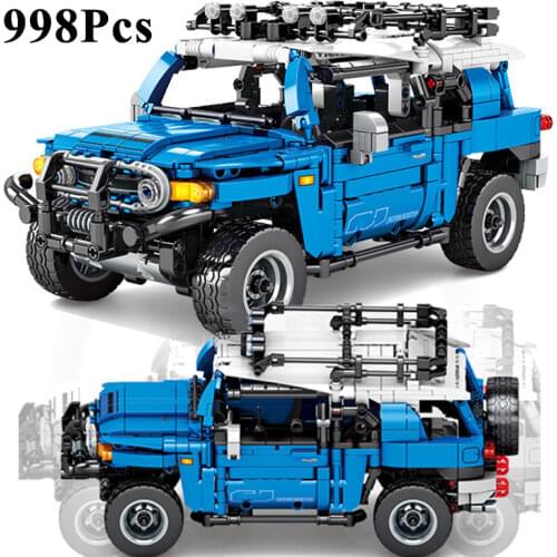 999 Pcs Bricks SUV Trucks Technic City Car Model Building Blocks Boys Christmas Birthday Gift Kids Toys For Children