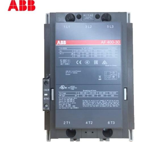 ABB 3-ploe contactors AF series AC/DC operated 1NC+1NO 400A 200kw AF400-30-11-68 AF400-30-11-68 AF400-30-11-70 AF400-30-11-71