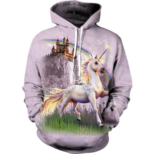 Mens cartoon funny wolf cat 3d animal print hoodie sweatshirt spring casual long-sleeved hoodie mens top