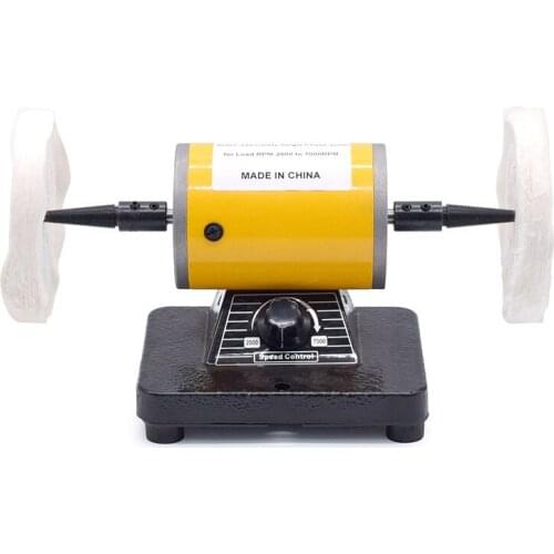 220V Mini Desktop Speed Control Grinding Machine Jewelry Polishing Two-wheel Polishing SIP-60