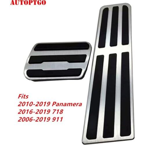 No Drill Car Styling Accelerator/Gas Brake Pedal Pad Cover Kit For Porsche Panamera 2010-2019 718 2016-2019 911 2006-2019