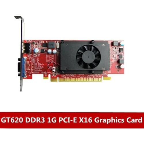 Original high quality graphics card gt620 1g DDR3 PCI-E Video Card for desktop display card HDMI + VGA interface free shipping