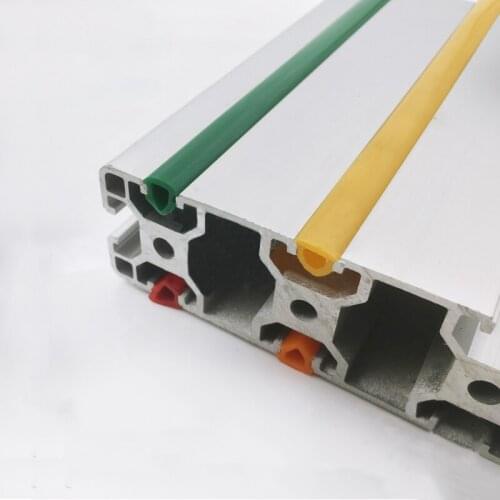 10 meters 20 series 6mm flat seal for 2020 aluminum profile soft Slot Cover/ Panel Holder C-Beam machine