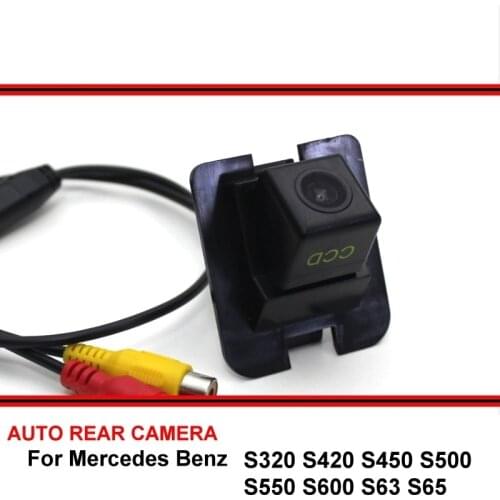 Fisheye For Mercedes Benz S320 S420 S450 S500 S550 S600 S63 S65 Night Vision Car Reverse Backup Parking Rear View Camera HD CCD