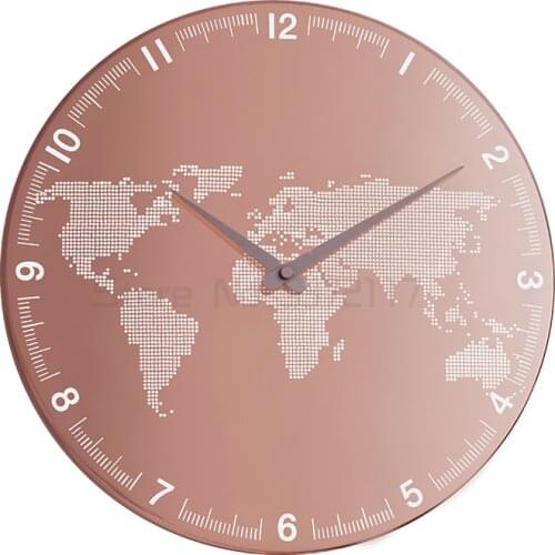 Light luxury wall clock living room simple quiet personalized creative clock precise time scale clock