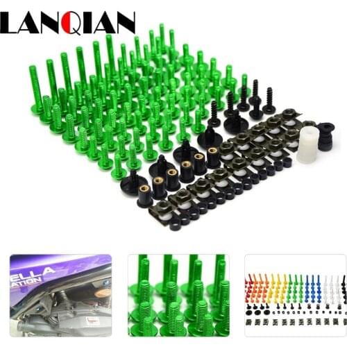 Motorcycle CNC Fairing Bolt Screw Fastener For kawasaki ninja 300 z750 z900 z1000 z800 er6n zzr 400 honda cbr 600rr