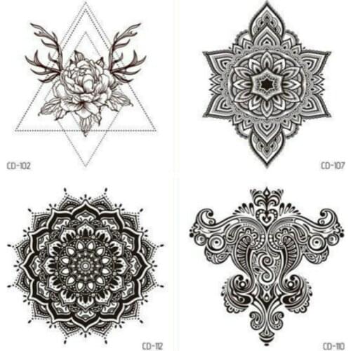 1pcs Black Fashion Disposable Tattoo Sticker Party Favors Birthday Party Supplies Gift Kid Party Favors Gift for Guest Christmas