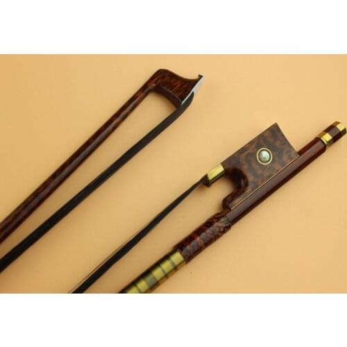 1pc Professional New Top SNAKEWOOD Violin bow 4/4 full size black horse hair Free Shipping