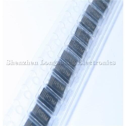 100PCS/LOT SMD FR107 Silk Screen: RS1M SMA Fast Recovery Diode 1A 1000V