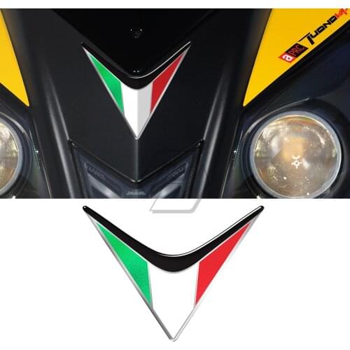 3D Resin Motorcycle Front Fairing Decals Italy Sticker Case for Aprilia RS4 RSV4 RS APR150 SR MOTARD Tuono V4 Ducati