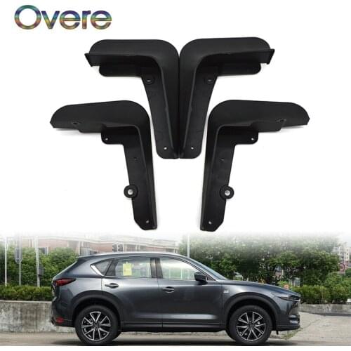 OVERE Car Front Rear Mudguards For 2017 2018 MaOVEREa CX-5 CX5 4Pcs Mud Flap Accessories Splash Guard Car-styling 1Set Mudflaps