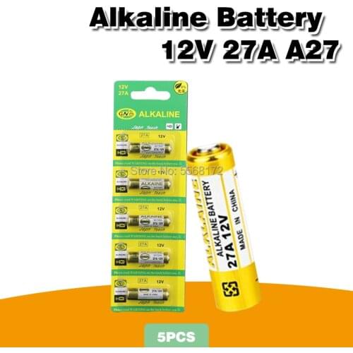 5PCS New Dry Alkaline Battery 27A 12V A27 For Doorbell Car alarm Remote control G27A MN27 MS27 GP27A L828 V27GA ALK27A A27BP