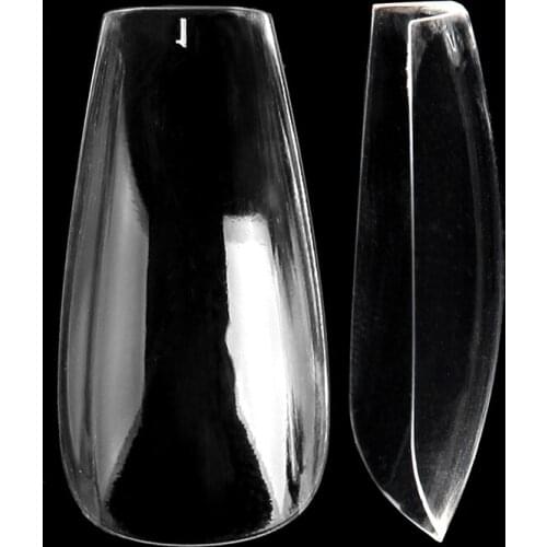 500pcs Coffin Fake Nail tips Nail Salon DIY Artificial Nail Art Tips False Full Cover Fingernails Hard Box Package