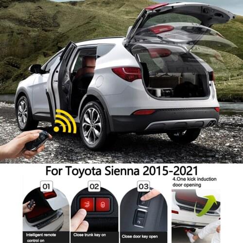 Car Electric Tailgate For Toyota Sienna 2015-2021 Intelligent Tail Box Door Power Operated Trunk Decoration Refitted Upgrade