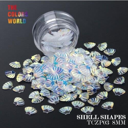 TCT-165 Shell 8MM Sequins For Nail Art Decoration Body Art FacePainting Nail Gel Polish Manual DIY Decoration Crafts Decoration