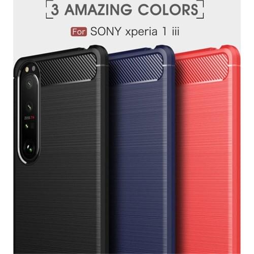 For Sony Xperia 1 III Case Luxury Full Soft TPU Silicone Cover Case For Sony Xperia1 III Sony 1III Sony1III Phone Cases
