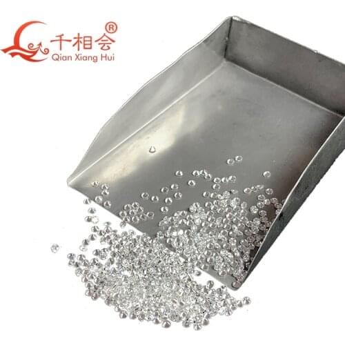 DF white color 0.9mm to 2.9mm small size synthetic moissanite round shape loose stone made by SIC