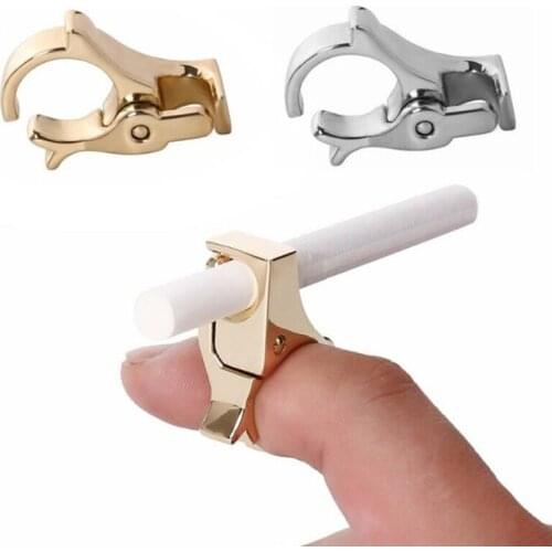 Cigarette Holder Ring Rack Metal Smoking Lighter Rolling Tray Finger Ring Clip Cigarette Holder For Men Gift Smoking Accessories