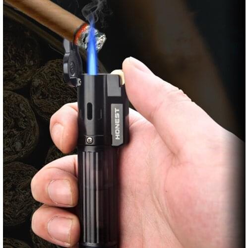 Honest Gas Lighter, Smoking Accessory, Blue Flame, Butane Torch Lighter, Cigarette Lighter Accessory, Male Gadget