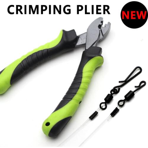 Carp Fishing Tools Multifunction Scissor Crimping Plier High Carbon Steel Jaws Fishing Line Hook Cutter Fishing Hook Split Plier