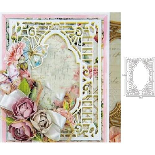 Metal cutting dies hollow frame background cut die mold decoration Scrapbook paper craft knife mould blade punch stencils dies