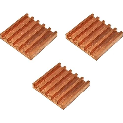 3pcs Pure Copper Mini Ultra thin heat Sink Memory RAM Cooling For VGA MOS GPU IC Chipset Radiator Cooler Heatsink 13x13x2/3/4mm
