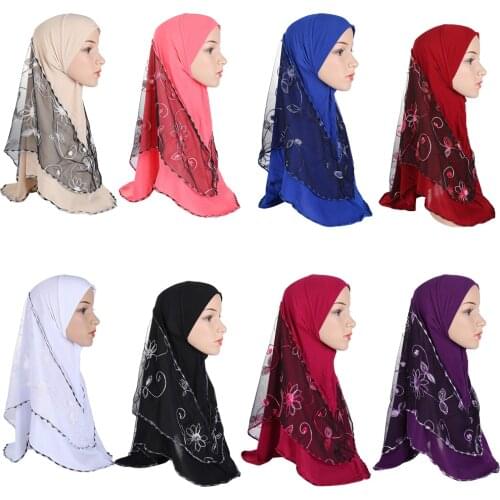 Muslim Amira Hijab Women Prayer Scarf Head Cover Wrap Crystal Hemp Mesh Islamic Turban Headscarf Hijabs Ninja Full Cover Fashion