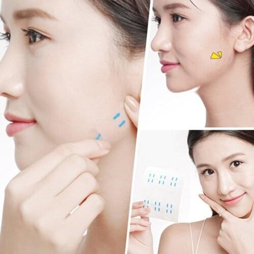 40 Pcs/Set Invisible Thin Face Stickers Face Facial Line Wrinkle Sagging Skin V-Shape Face Lift Up Fast Chin Adhesive Tape