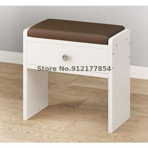 Small stool home creative net red wooden stool small chair Nordic sofa stool modern minimalist square stool makeup stool