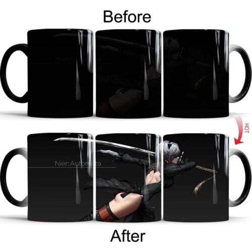 NieR: Automata Mug Color Changing 350ml Coffee Mugs Cup Office Gift Mug