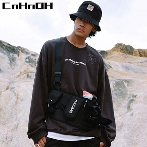CnHnOH New Arrival Oversize Plus Velvet Retro World Tour Thick Loose Shoulder Round Neck Men Hoodies Vacation Pleasure 9322